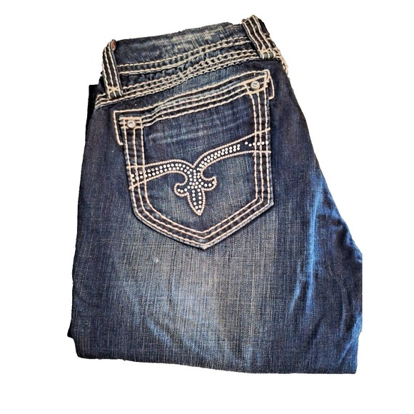 Rock Revival Denim - Rock Revival Jeans Liz Easy Boot Stretch Rhinestones Women Size 34